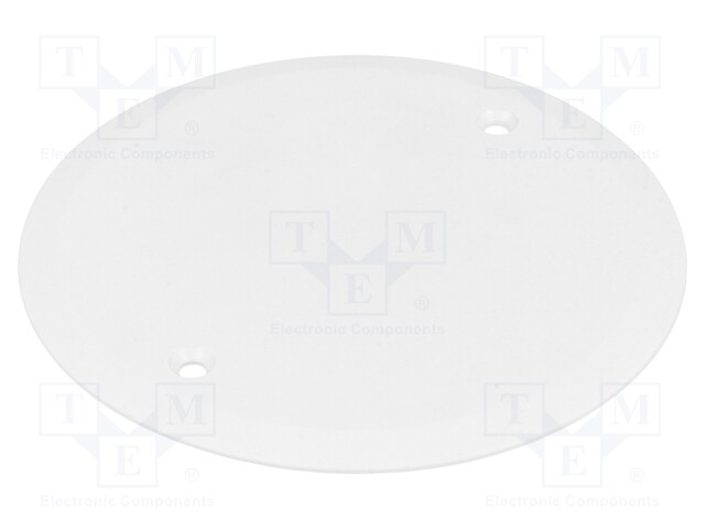 Cover; 81mm; polypropylene; white