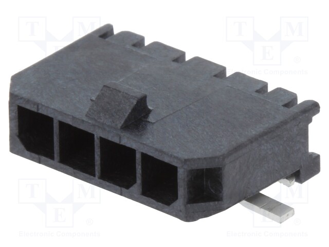 Socket; wire-board; male; Micro-Fit 3.0; 3mm; PIN: 4; Glow-Wire; SMT