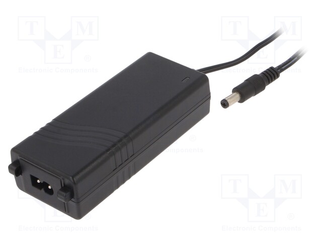 Power supply: switched-mode; 48VDC; 1A; Out: 5,5/2,5; 48W; desktop