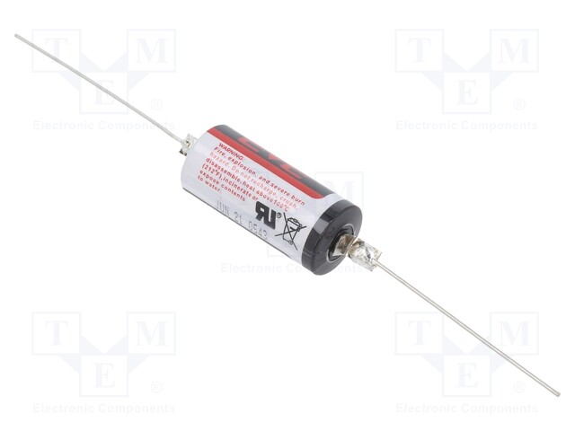 Battery: lithium; 3.6V; 14335,2/3AA; axial; Ø14.5x33.5mm; 1650mAh