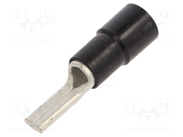 Tip: wire pin; Ø: 6.8mm; 25mm2; crimped; for cable; insulated; black