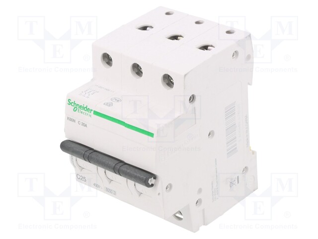 Circuit breaker; 230/400VAC; Inom: 25A; Poles: 3; DIN; Charact: C