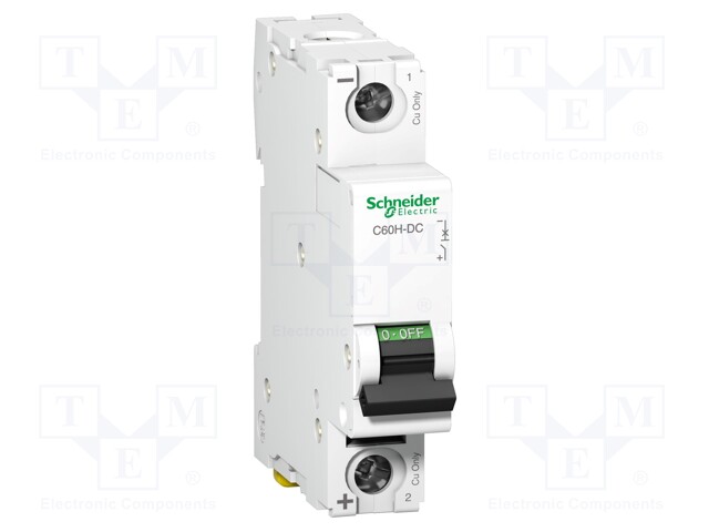 Circuit breaker; 500VDC; Inom: 50A; Poles: 1; DIN; Charact: C; 6kA