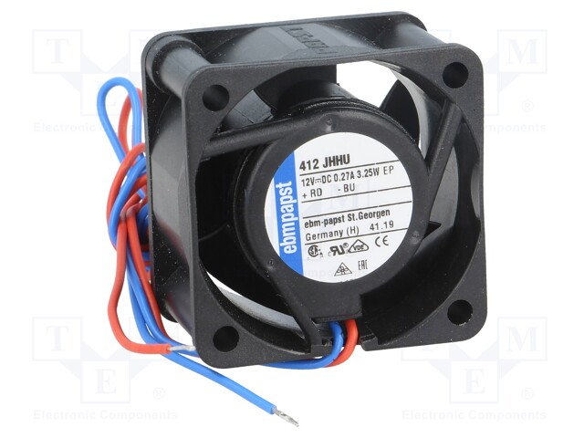 Fan: DC; axial; 40x40x25mm; 24m3/h; 44dBA; ball bearing; 13000rpm