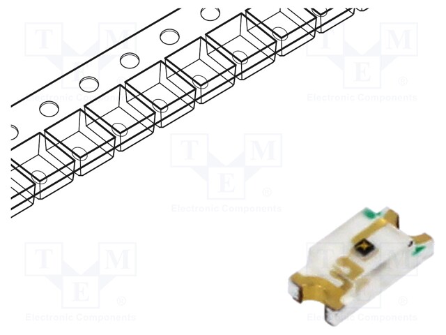 IR transmitter; 1206; transparent; 160°; λp max: 940nm; SMD; 65mA