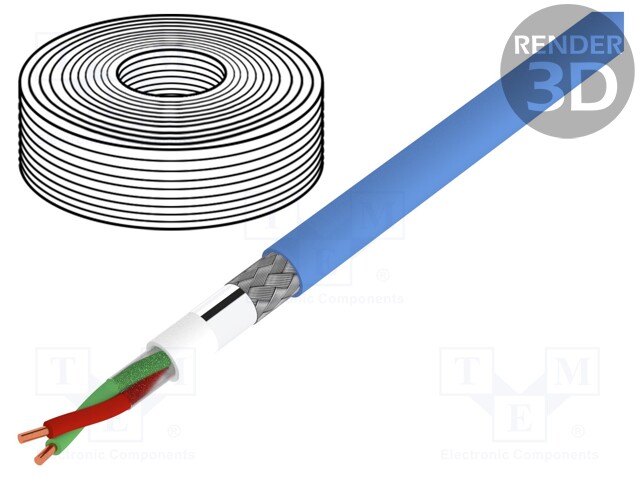 Wire; automatics,potentially explosive areas; 1x2x1mm2; solid