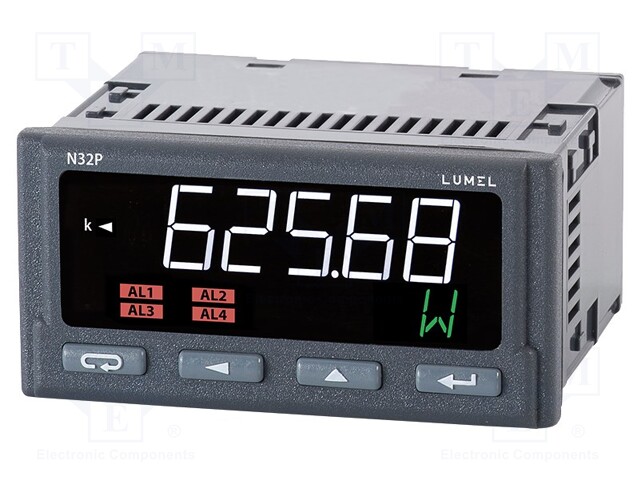 Power network meter; digital,mounting; Output: relay; 20÷60VDC
