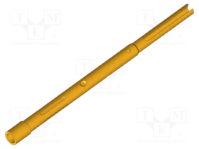 Test probe socket; Contact plating: gold-plated; soldered