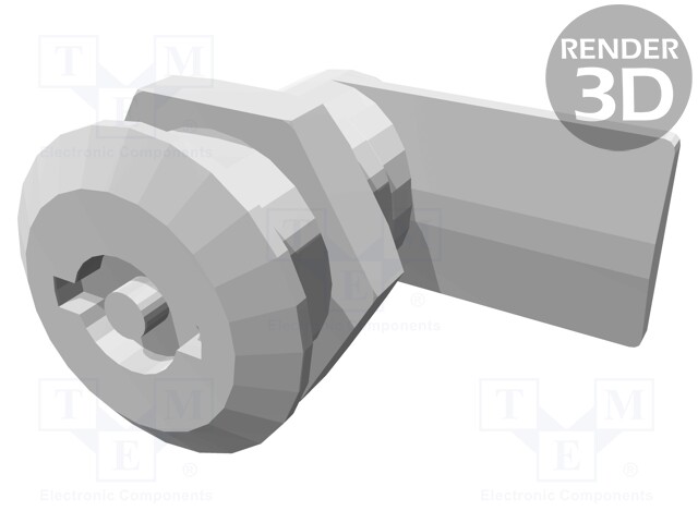 Lock; polyamide; 24mm; IP65; UL94V-0