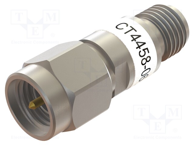 Attenuator; SMA socket,SMA plug; 50Ω; 6dB; 18GHz