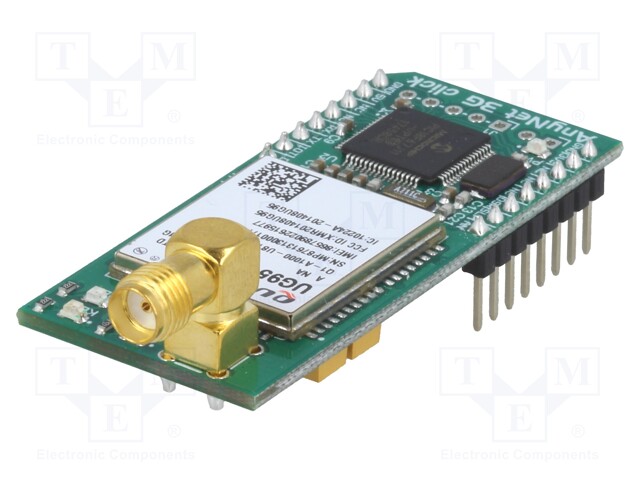 Click board; 3G; GPIO,UART; UG95; SMA,mikroBUS connector