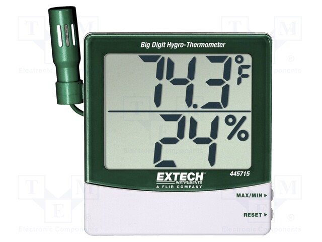 Thermo-hygrometer; -10÷60°C; 10÷99%RH; Accur: ±1°C