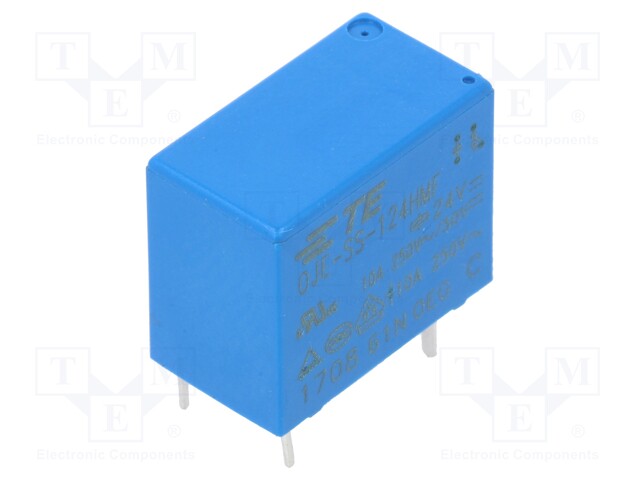 Relay: electromagnetic; SPST-NO; Ucoil: 24VDC; 10A/250VAC; 10A