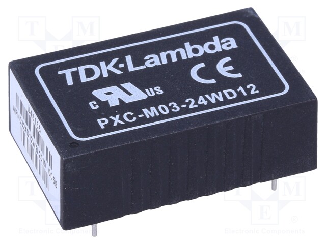 Converter: DC/DC; 3W; Uin: 9÷36V; Uout: 12VDC; Uout2: -12VDC; DIP24