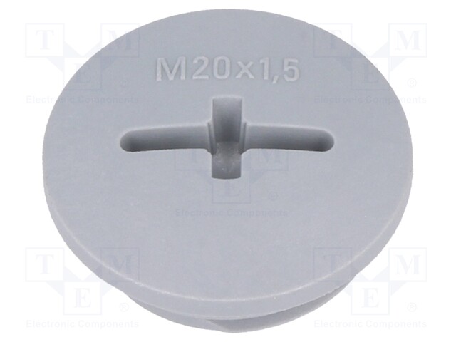 Stopper; M20; IP54; Mat: polyamide; dark grey