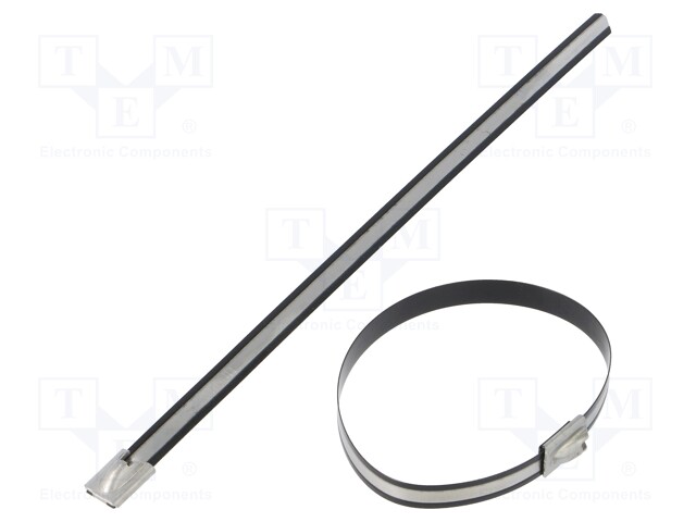 Cable tie; L: 201mm; W: 7.9mm; acid resistant steel AISI 316