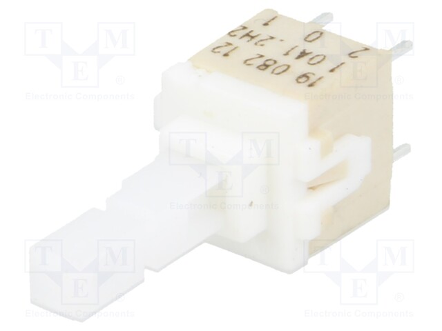 Switch: keypad; Pos: 2; DPST; 0.1A/32VDC; white; Illumin: none; none