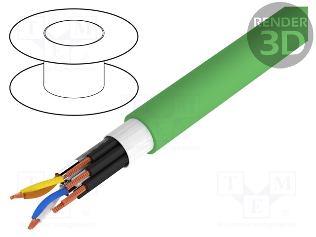 Wire; HELUKAT® PROFInet B; industrial Ethernet,PROFINET; 5e