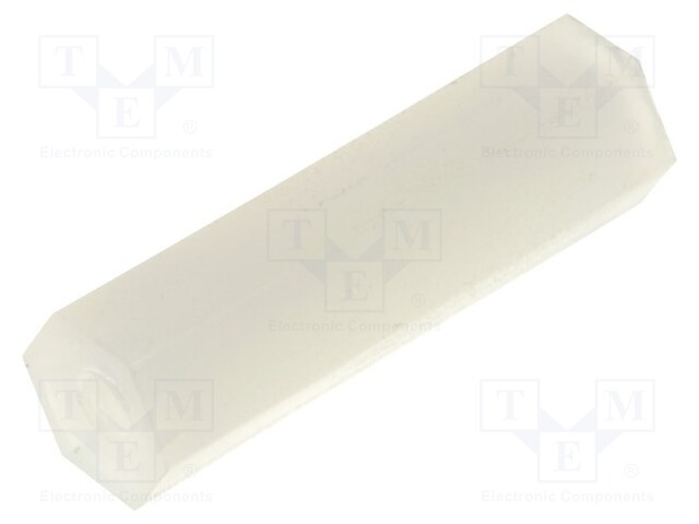 Screwed spacer sleeve; hexagonal; polyamide; M2; L: 16mm