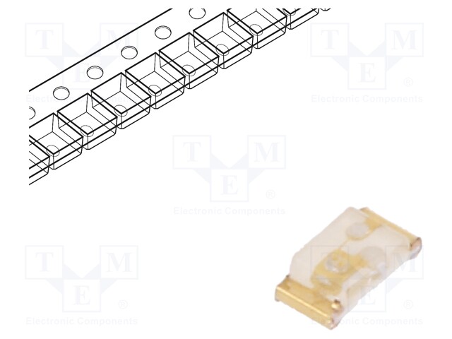 LED; SMD; 0603; green; 300÷600mcd; 1.6x0.8x0.45mm; 130°; 3.3÷4.1V