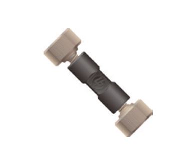 Fingertight fitting; straight,Union, PEEK polymer, includes two PEEK 2-piece fittings P-704 IDEX