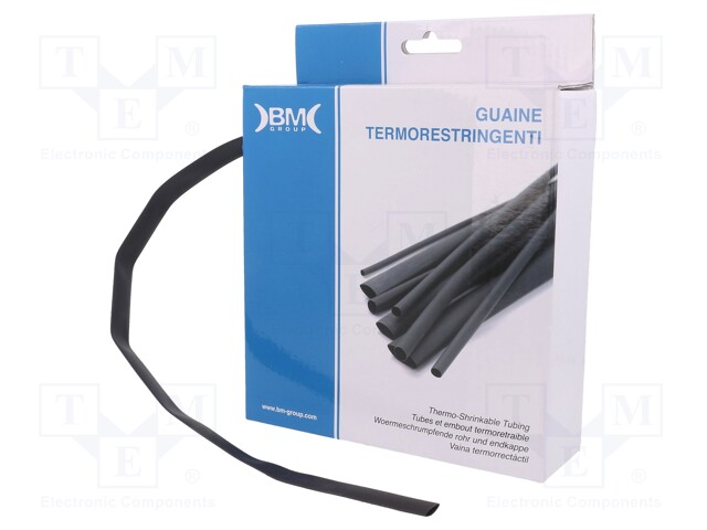 Heat shrink sleeve; glueless; 2: 1; 9.5mm; L: 7m; polyolefine