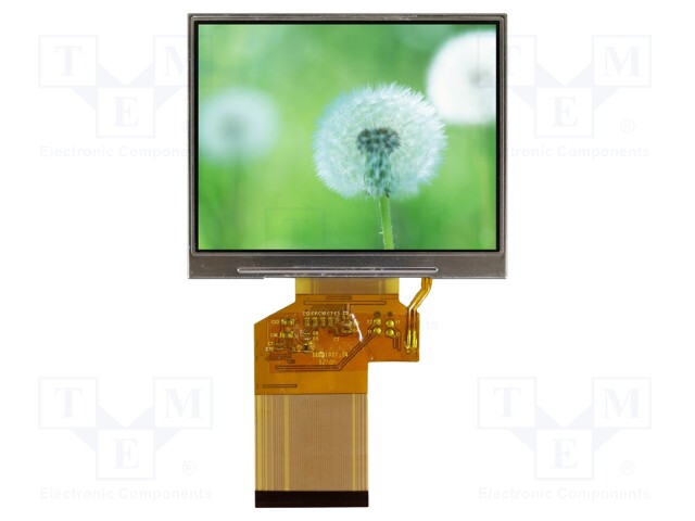 Display: TFT; 3.5"; 320x240; Illumin: LED; Dim: 76.84x63.84x3.27mm