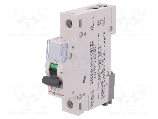 Circuit breaker; 230VAC; Inom: 63A; Poles: 1; DIN; Charact: C; 6kA