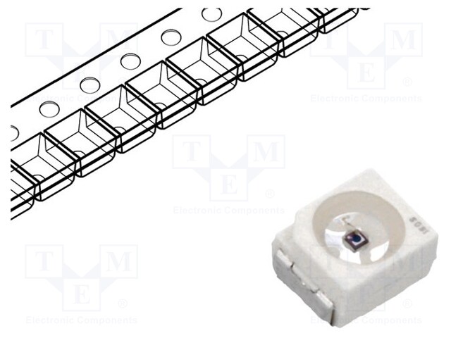 Phototransistor; PLCC2; λp max: 980nm; 35V; 60°; Lens: transparent