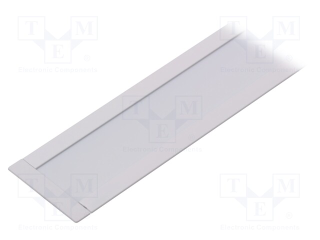 Profiles for LED modules; white; recessed; white; L: 1m; aluminium