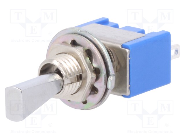 Switch: toggle; Pos: 2; SPST; ON-OFF; 6A/125VAC; -10÷55°C; 1kV