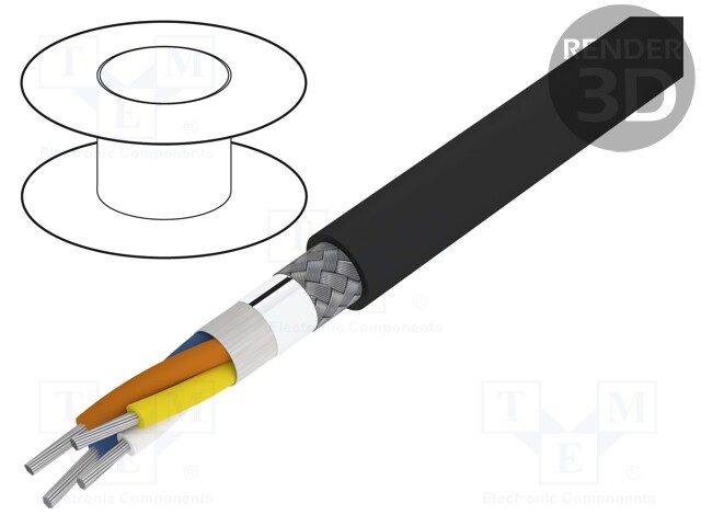 Wire; SF/UTP,HELUKAT® 100IND; 5e; industrial Ethernet; stranded