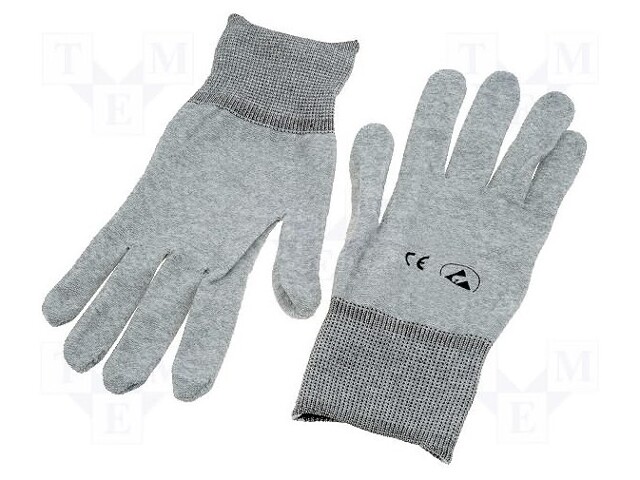 Protective gloves; ESD; S; Mat: polyamide; 1÷100MΩ