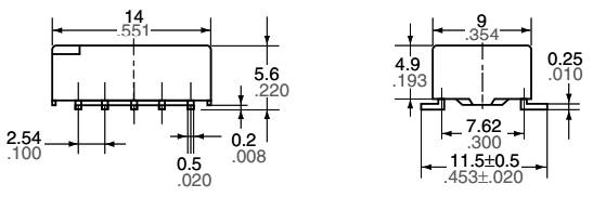 SIGNAL RELAY, DPDT, 5VDC, 2A, SMD