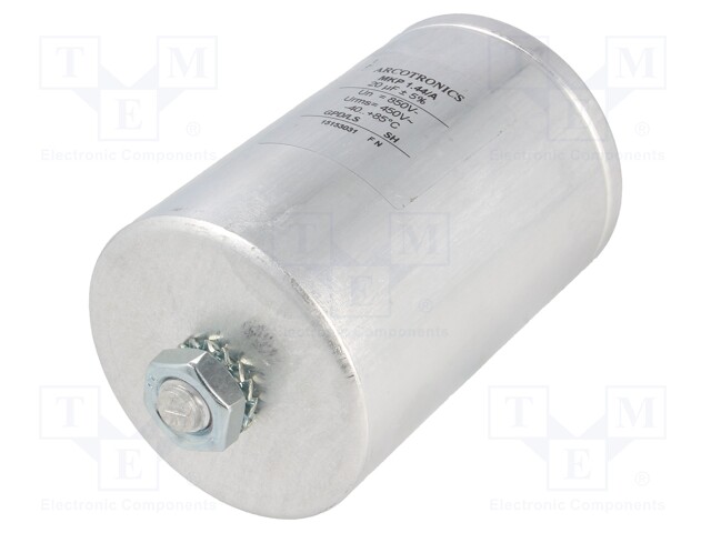 Capacitor: polypropylene; 20uF; Leads: M10 screws; ESR: 6mΩ; C44A