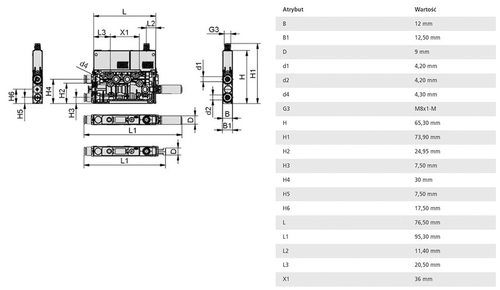 Ejector; 65g; 0÷50°C; 3.5l/min; SCPMc; 2÷6bar