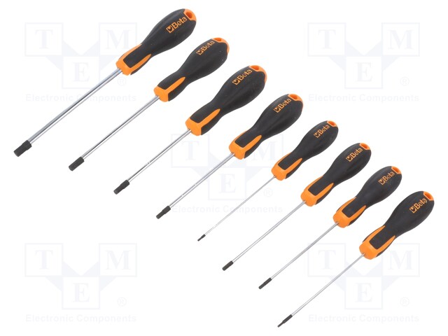 Kit: screwdrivers; Pcs: 8; Allen hex key; EVOX