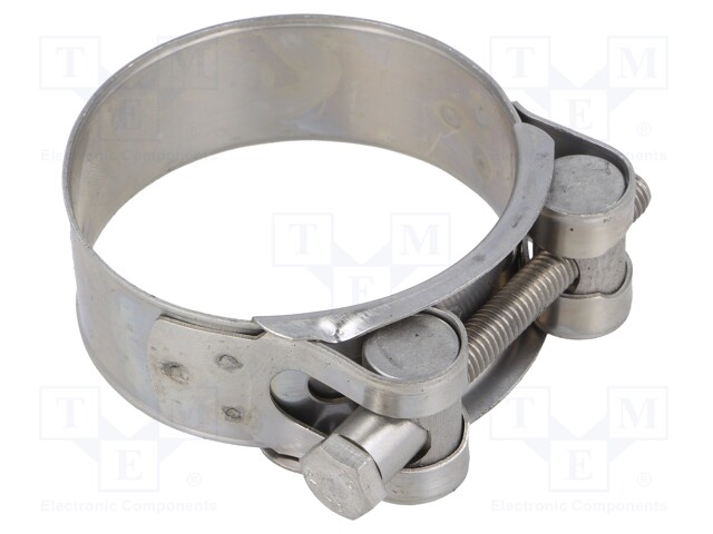 T-bolt clamp; W: 22mm; Clamping: 52÷55mm; chrome steel AISI 430