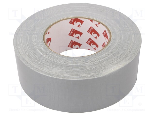 Tape: duct; W: 50mm; L: 50m; Thk: 0.26mm; silver; rubber; -20÷80°C