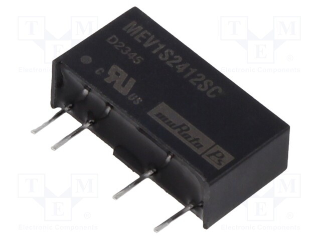 Converter: DC/DC; 1W; Uin: 21.6÷26.4V; Uout: 12VDC; Iout: 84mA; SIP