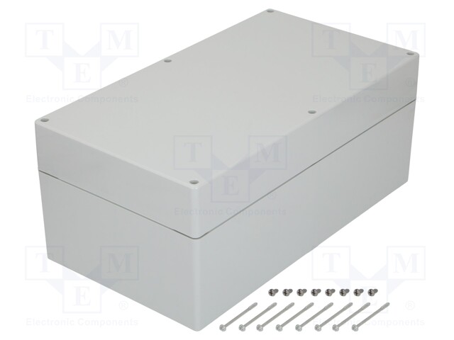 Enclosure: multipurpose; X: 200mm; Y: 360mm; Z: 151mm; EURONORD; grey