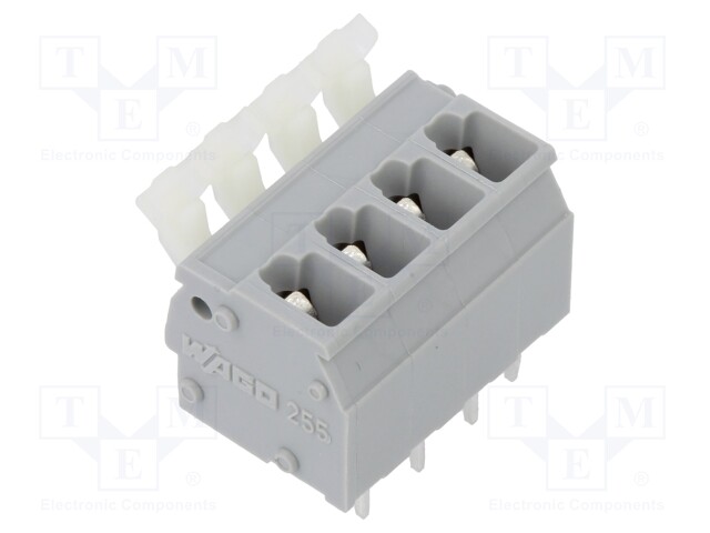 PCB terminal block; straight; 5mm; ways: 4; on PCBs; 0.08÷2.5mm2