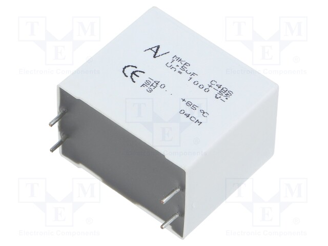 Capacitor: polypropylene; 1.5uF; ESR: 2.7mΩ; C4AS; THT; ±5%; 1000VDC