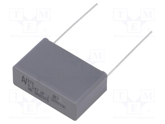 Capacitor: polypropylene; 47nF; 27.5mm; ±5%; 32x11x20mm; -55÷105°C