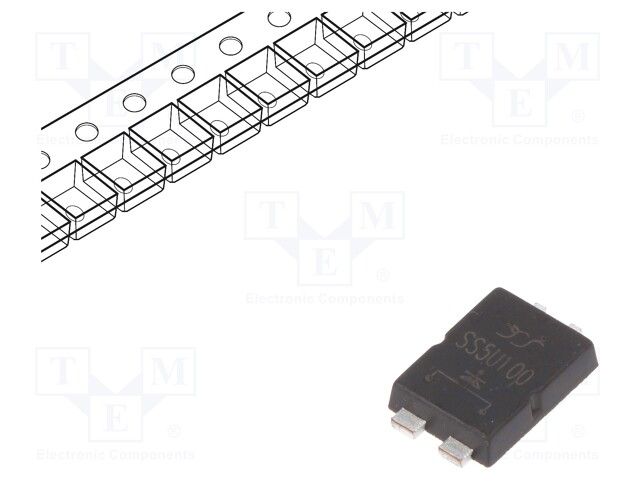 Diode: Schottky rectifying; SMD; 100V; 5A; Ufmax: 0.6V; TO277