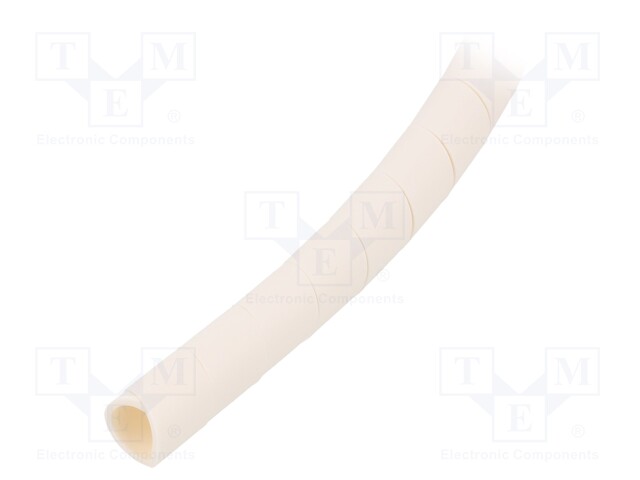 Spiral wrapping; ØBundle : 10÷100mm; PE-FR,polyetylene; white