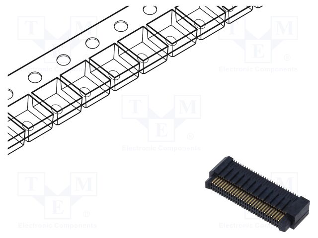 Connector: PCB to PCB; male; PIN: 60; 0.8mm; ERM8; gold-plated; SMT