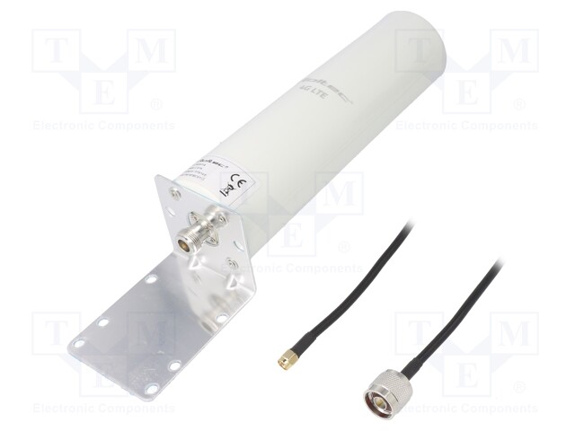 Antenna; white; N,SMA; 50W; 50Ω; f: 600÷2700MHz; 3m; 30dBi; -45÷80°C