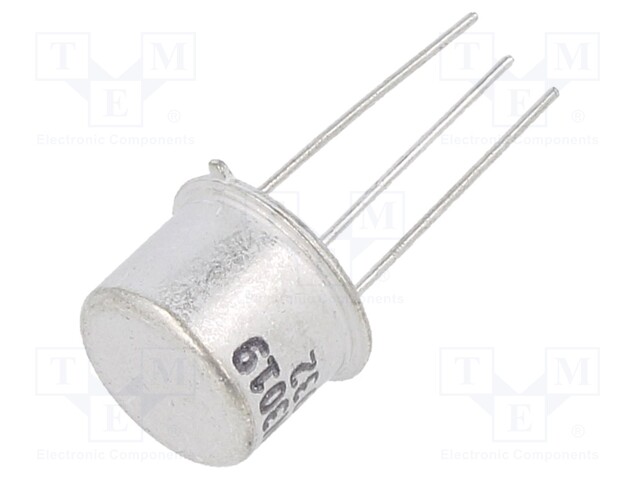 Transistor: NPN; bipolar; 80V; 1A; 5W; TO5