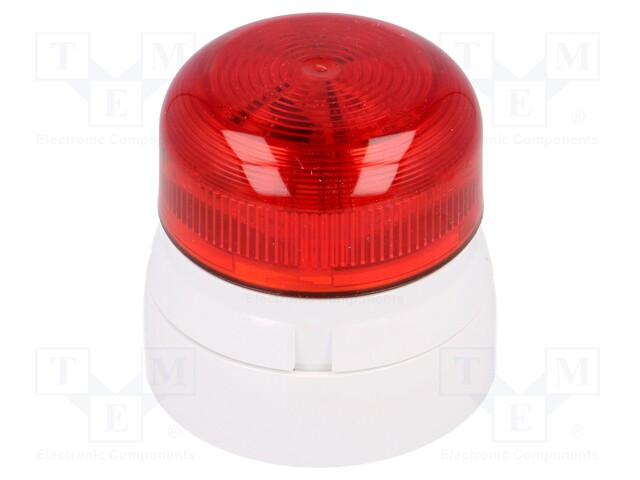 Signaller: lighting; flashing light,continuous light; red; IP65